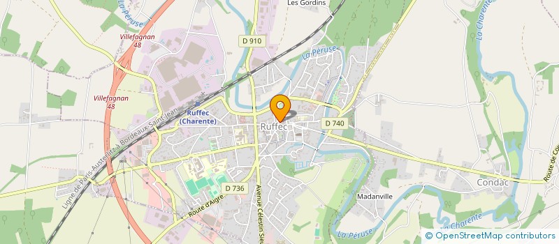 localisation de l'entreprise SARL BUTTERFLY à RUFFEC
