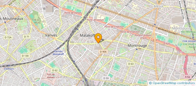 localisation de l'entreprise SARL BV à MALAKOFF