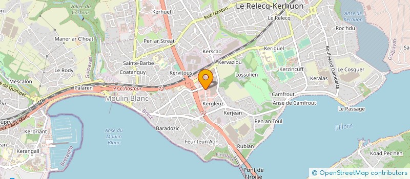 localisation de l'entreprise SARL BVB DECORATION à LE RELECQ-KERHUON