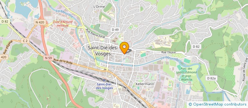 localisation de l'entreprise SARL BVSC  SAINT-DIE-DES-VOSGES