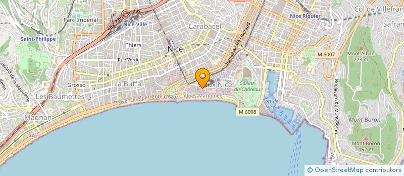 localisation de l'entreprise SARL BY SUSHI DEVELOPPEMENT à NICE