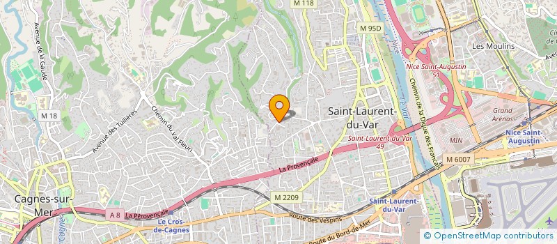 localisation de l'entreprise SARL C.A.L.M. à SAINT-LAURENT-DU-VAR