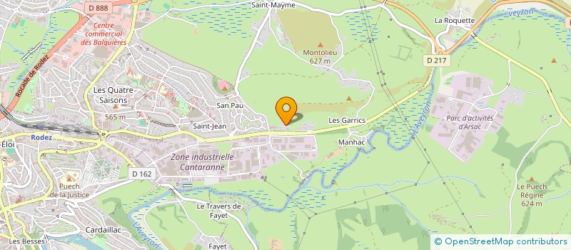 localisation de l'entreprise SARL C.A.T.R.E.  ONET-LE-CHATEAU