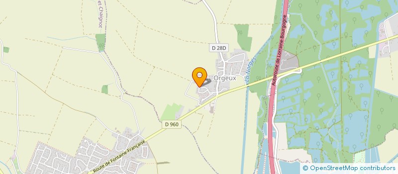 localisation de l'entreprise SARL C.B.E.  ORGEUX