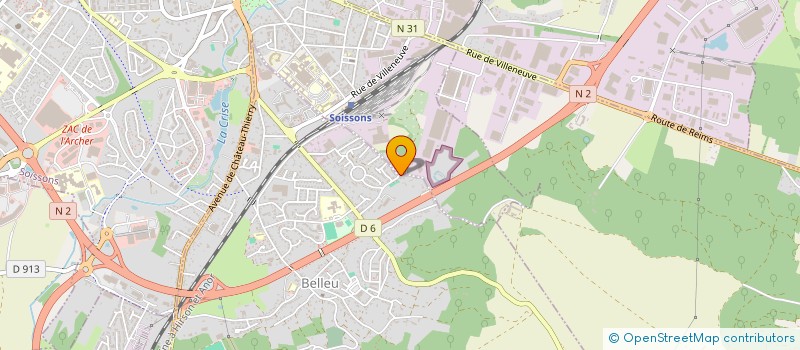 localisation de l'entreprise SARL C - B PICARDIE à SOISSONS