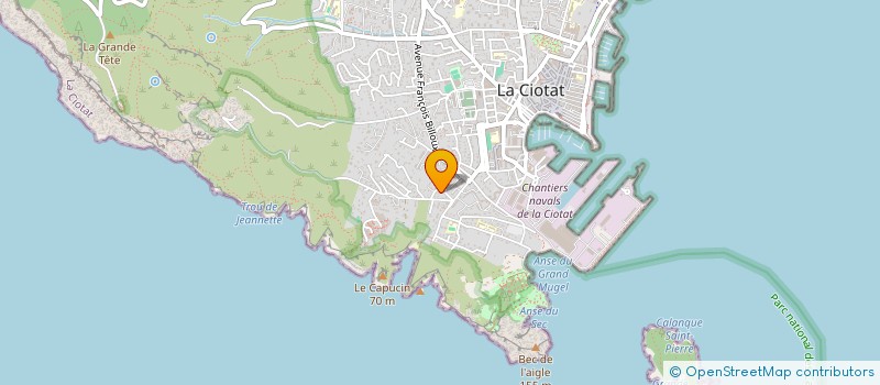 localisation de l'entreprise SARL C.C.ELECTRICITE à LA CIOTAT