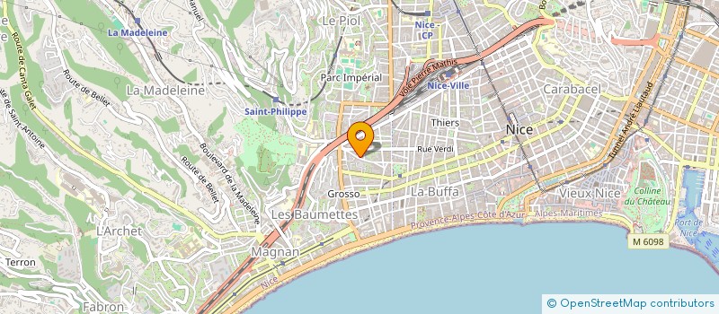 localisation de l'entreprise SARL C.C.M. (CONSEIL CONSTRUCTION MEDITERRANEE)  NICE