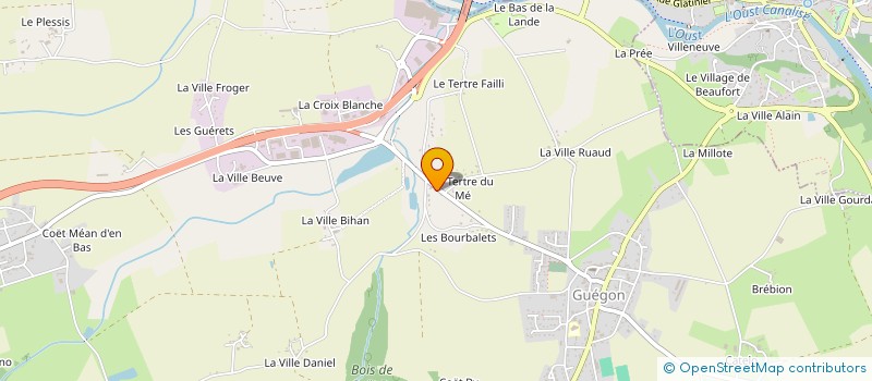 localisation de l'entreprise SARL C. D'AILLEURS  GUEGON