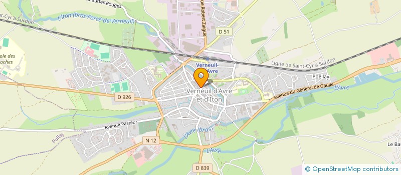 localisation de l'entreprise SARL C'D FLEURS à VERNEUIL D'AVRE ET D'ITON
