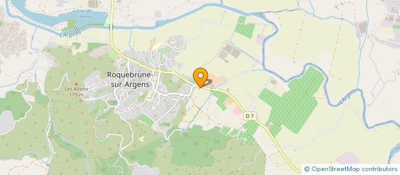 localisation de l'entreprise SARL C.D.V à ROQUEBRUNE-SUR-ARGENS