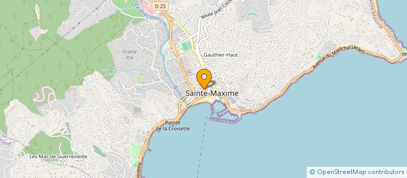 localisation de l'entreprise SARL C.E DISTRIBUTION à SAINTE-MAXIME