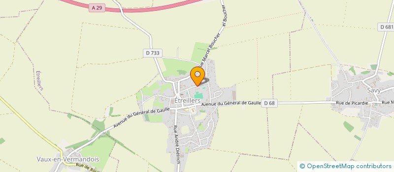 localisation de l'entreprise SARL C ET F AFFICHAGES MONTAGES à ETREILLERS