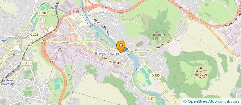 localisation de l'entreprise SARL C ET M à BRIVES-CHARENSAC