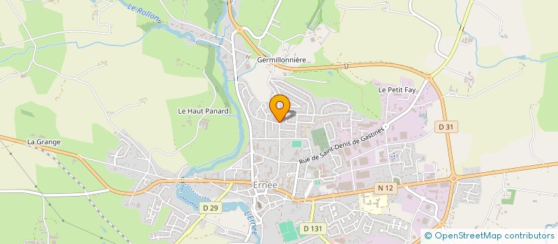 localisation de l'entreprise SARL C G DIFFUSION à ERNEE