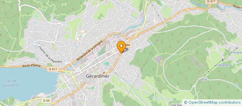 localisation de l'entreprise SARL C G DISTRIBUTION à GERARDMER