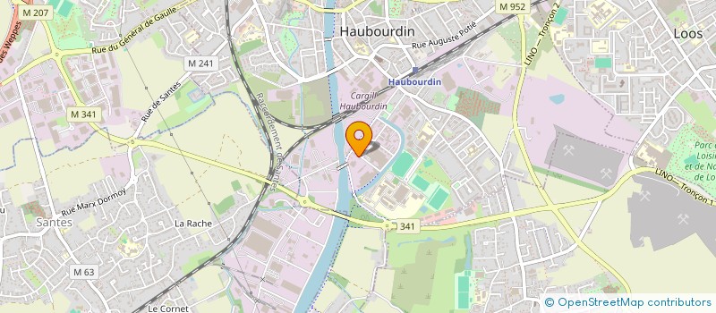 localisation de l'entreprise SARL C.J DISTRIB  HAUBOURDIN