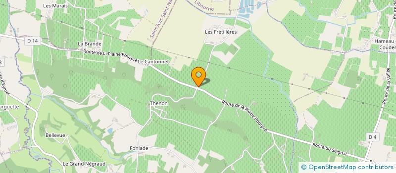 localisation de l'entreprise SARL C M B à RIBAGNAC