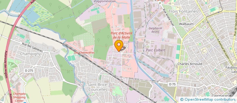 localisation de l'entreprise SARL C.M. CONSTRUCTIONS  SAINT-BRICE-COURCELLES