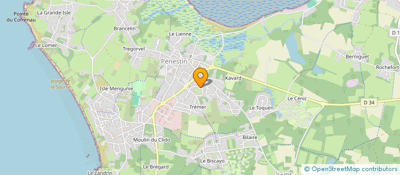 localisation de l'entreprise SARL C'NET à PENESTIN