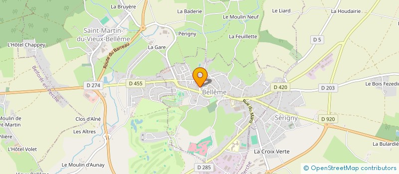 localisation de l'entreprise SARL C.P.J à BELFORET-EN-PERCHE