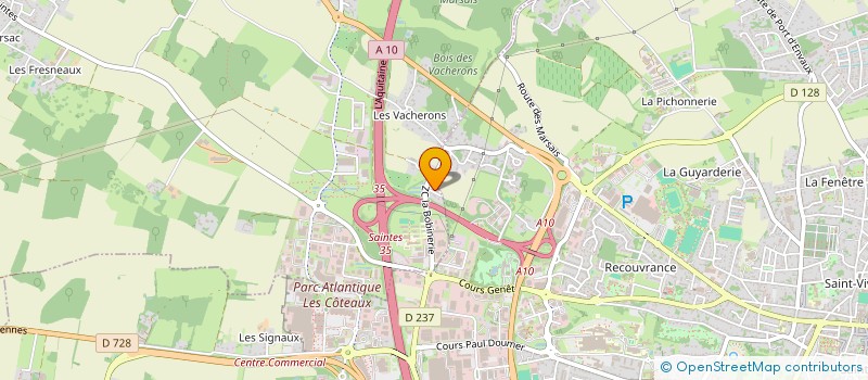 localisation de l'entreprise SARL C.P.M. INFORMATIQUE  SAINT-GEORGES-DES-COTEAUX