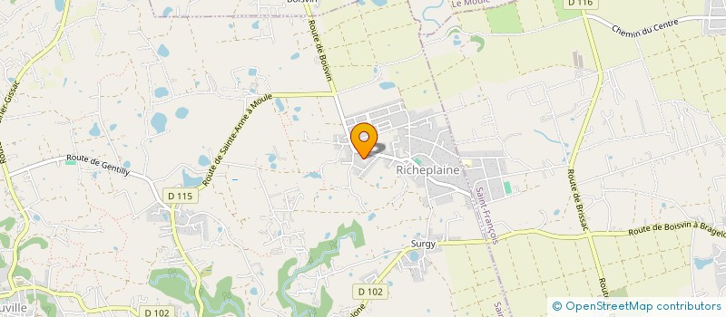 localisation de l'entreprise SARL C.R.E.C. CONSTRUCTION-RENOVATION -ENVIRONNEMENT -CONCEPT  SAINTE-ANNE