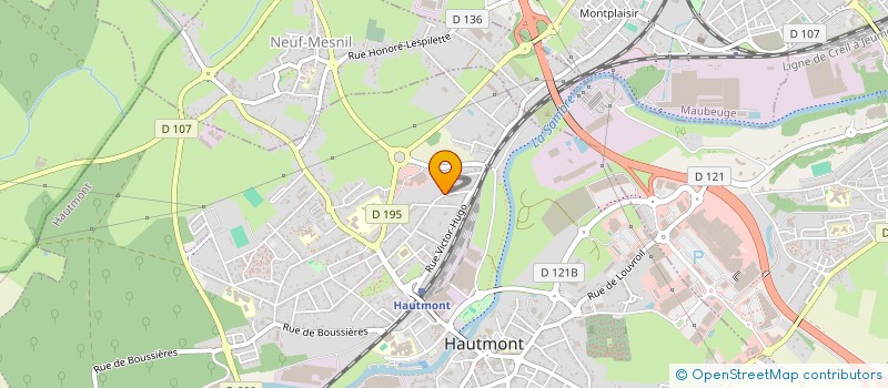 localisation de l'entreprise SARL C.R. SAMBRE à HAUTMONT