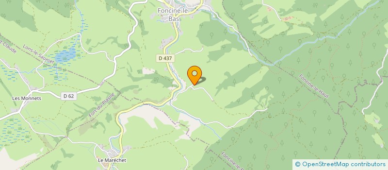 localisation de l'entreprise SARL C.R.T.P.  FONCINE-LE-BAS