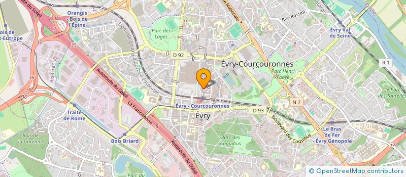 localisation de l'entreprise SARL C.S. IMP ET EXP à EVRY-COURCOURONNES