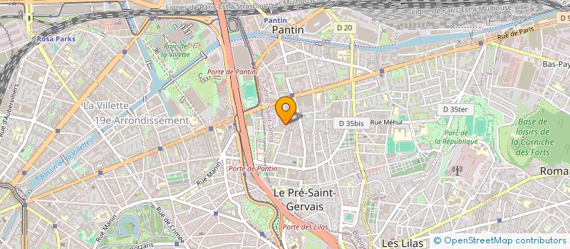 localisation de l'entreprise SARL C.S.S.  PANTIN