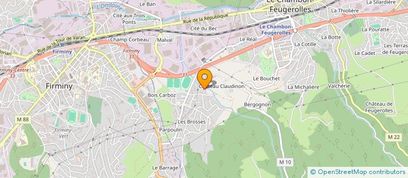 localisation de l'entreprise SARL C.S.SUD  LE CHAMBON-FEUGEROLLES