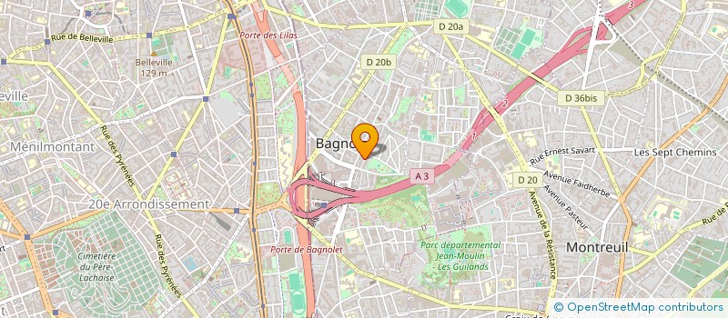localisation de l'entreprise SARL C Y S à BAGNOLET