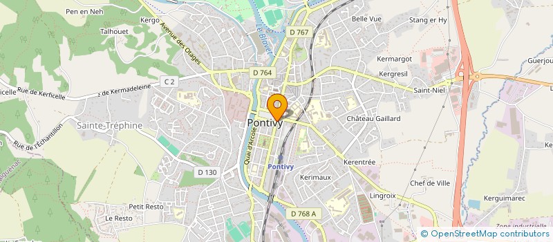 localisation de l'entreprise SARL C2H  PONTIVY