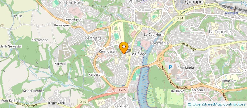 localisation de l'entreprise SARL CABEL à QUIMPER