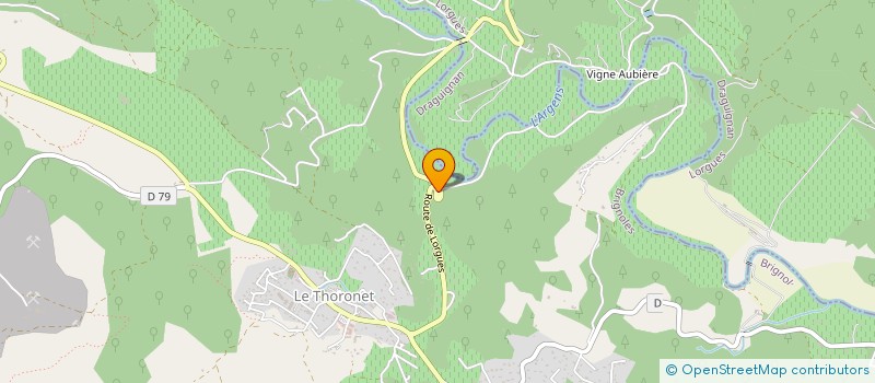 localisation de l'entreprise SARL CABINET BASNIER  LE THORONET