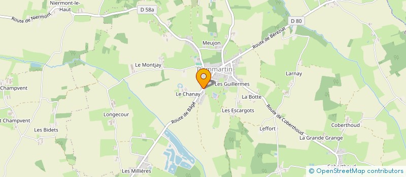 localisation de l'entreprise SARL CABINET C.N. FINANCE à BAGE-DOMMARTIN