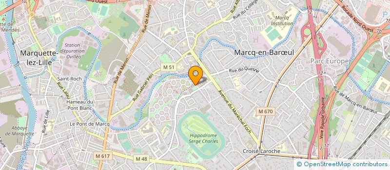 localisation de l'entreprise SARL CABINET GHESQUIERE DIERICKX  MARCQ-EN-BARUL