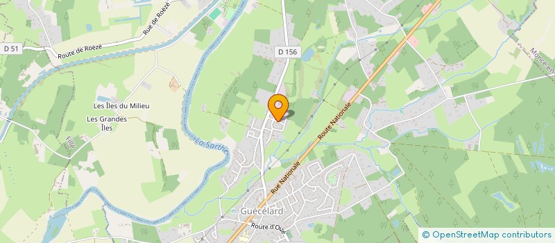 localisation de l'entreprise SARL CABINET HALLIER - LOISON  GUECELARD