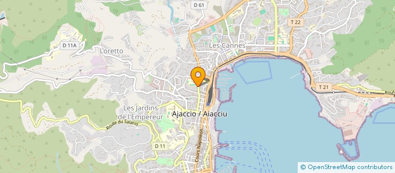 localisation de l'entreprise SARL CABINET MELGRANI  AJACCIO
