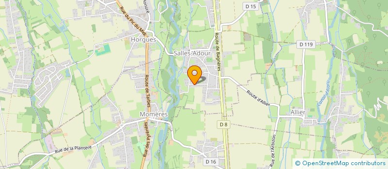 localisation de l'entreprise SARL CABINET PARONNEAU  SALLES-ADOUR