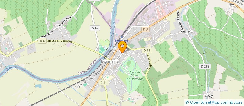localisation de l'entreprise SARL CABINET TESSIER GEOMETRE EXPERT à DORMANS