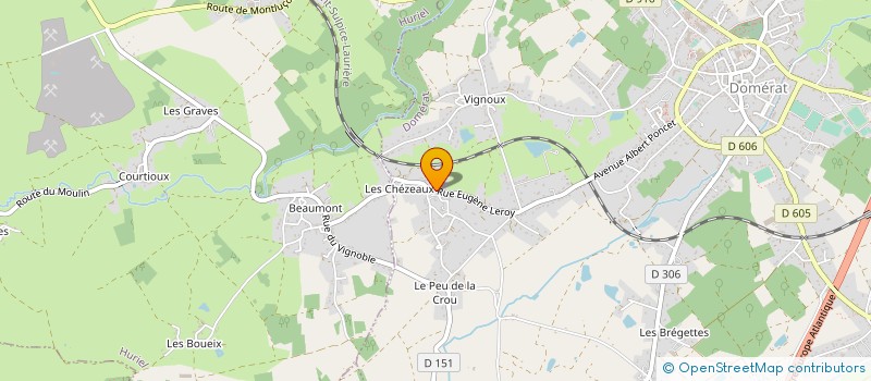 localisation de l'entreprise SARL CABLOTEC à DOMERAT