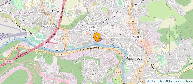 localisation de l'entreprise SARL CACHOT PERE ET FILS à AUDINCOURT