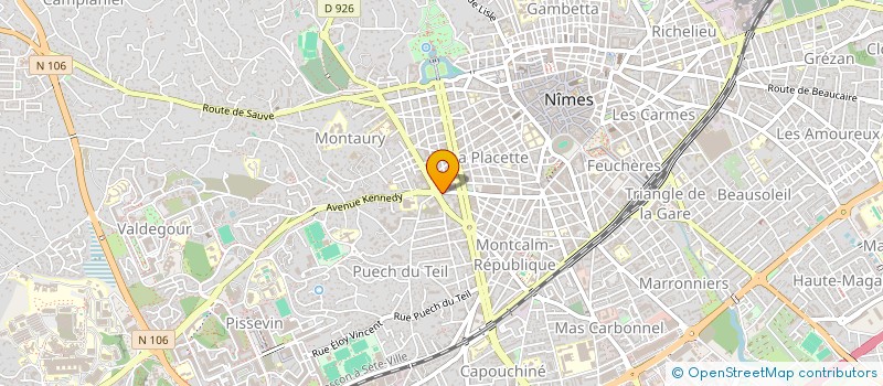 localisation de l'entreprise SARL CADEREAU COIFFURE à NIMES