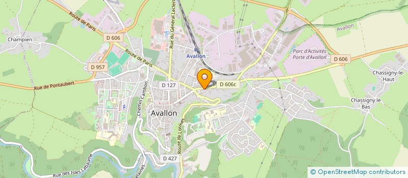 localisation de l'entreprise SARL CADO à AVALLON
