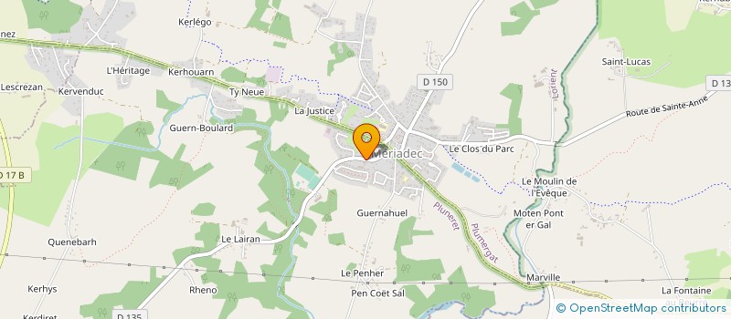 localisation de l'entreprise SARL CADORET à PLUNERET