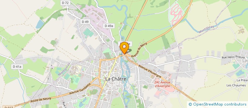 localisation de l'entreprise SARL CADOTEL à MONTGIVRAY