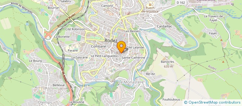 localisation de l'entreprise SARL CADRIMA à RODEZ