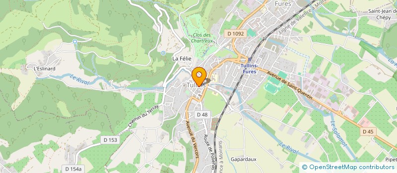 localisation de l'entreprise SARL CAFE CENTRAL à TULLINS
