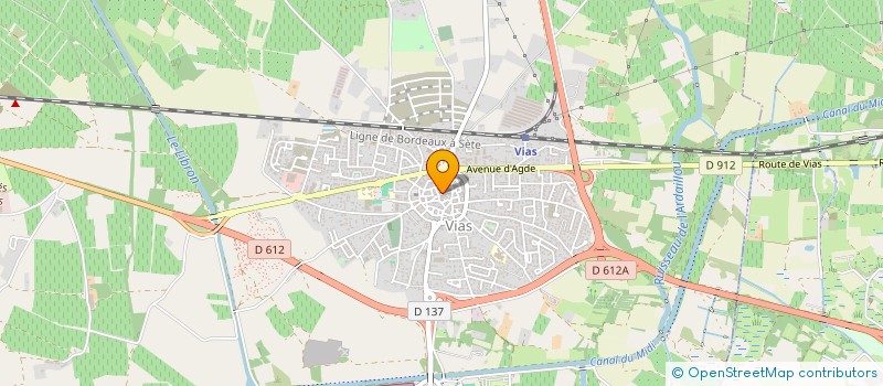 localisation de l'entreprise SARL CAFE DE FRANCE  VIAS